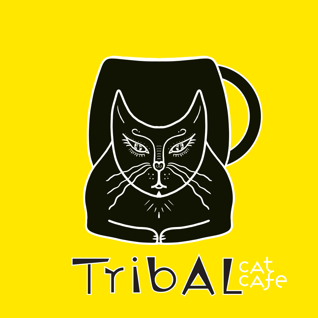 Tribal Cat Cafe Logo / Illustration branding cat graphic design illustration logo