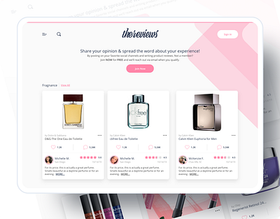 thereviews - Mobile and Web app branding design ecommerce shopping ui ux website