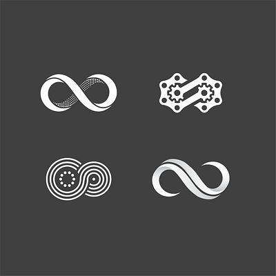 Infinity Biking Icon Concepts biking concepts icon illustration infinity logo symbol