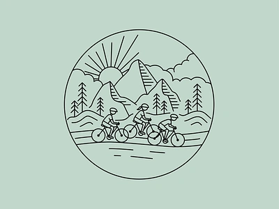 Yeti Tumbler Lineart Concept bikers concepts icon illustration lineart