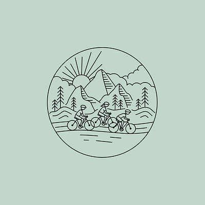 Yeti Tumbler Lineart Concept bikers concepts icon illustration lineart