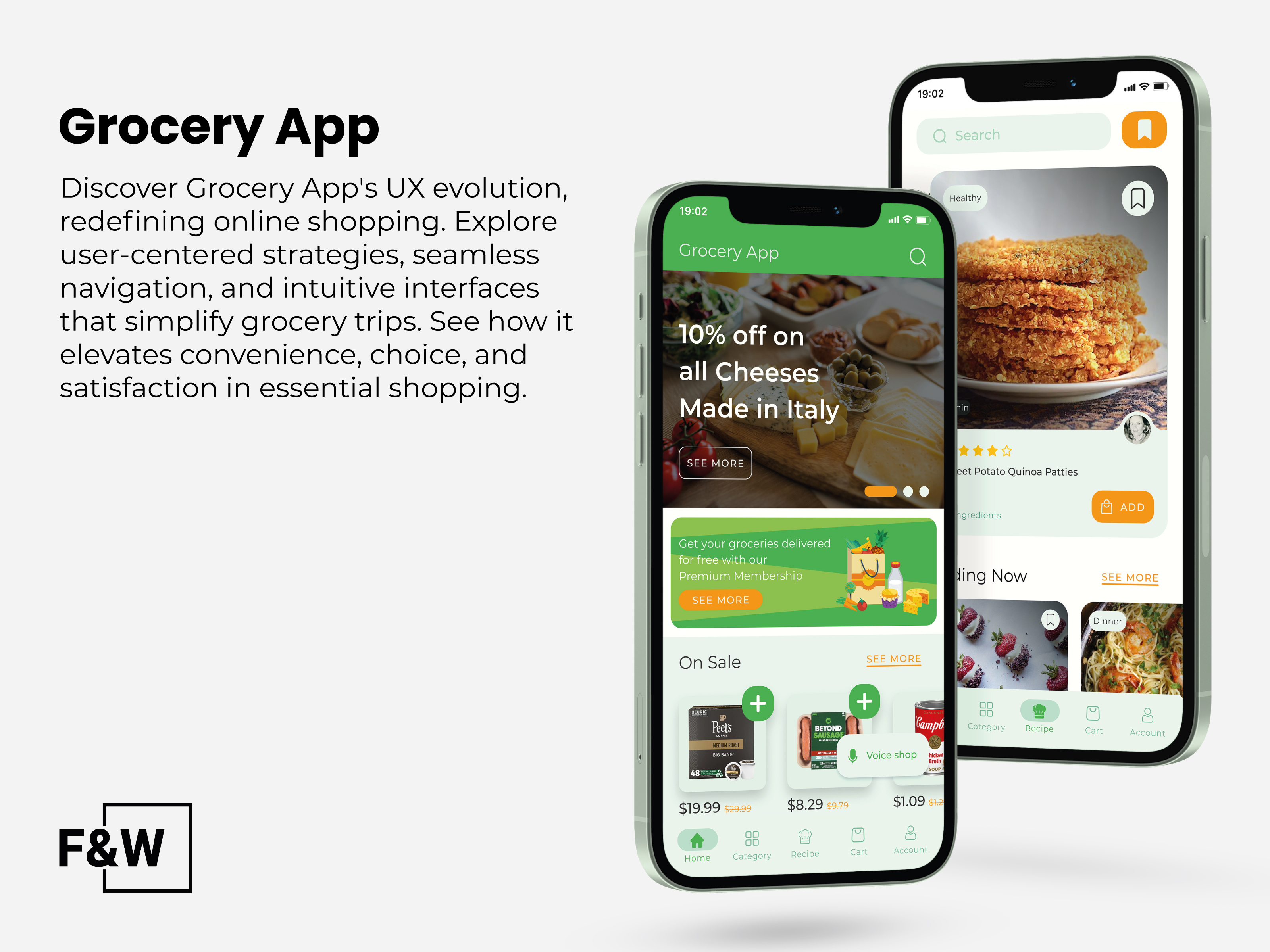 Example of Grocery App | UX/UI Case Study