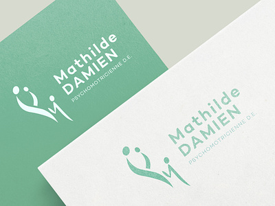 Logo - Mathilde DAMIEN Psychomotricienne D.E. branding design design art graphic graphic design illustration logo logo design logodesign psychomot psychomotrician psychomotricienne vector vector art