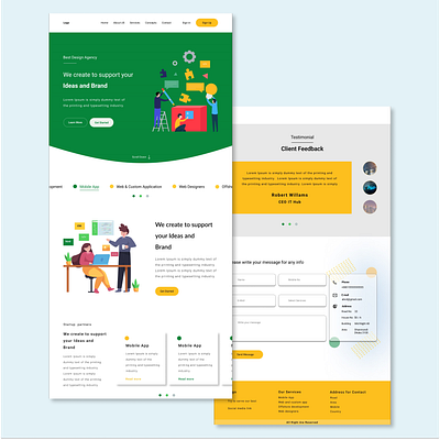 IT Firm Landing Page creativedesign designinspiration designthinking digitaldesign interactiondesign mobileui prototyping responsivedesign uidesign uipatterns uireview uiux userexperience userinterface uxdesign visualdesign webdesign webdevelopment webusability wireframing