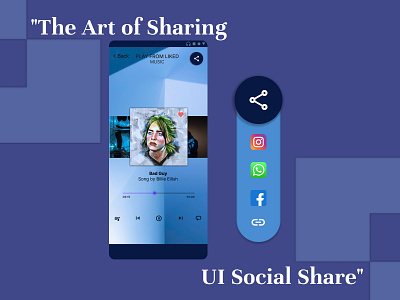 "The Art of Sharing: UI Social Share" beginner dailyui figma socialshare ui uiux