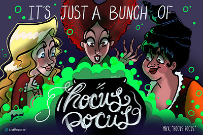 Hocus Pocus Halloween Illustration design freelance graphicdesign halloween hocus pocus illustration illustrator