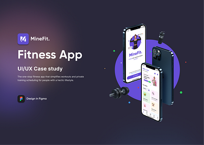 MineFit Fitness App | UX/UI Case Study case study design figma fitness research sport ui ux
