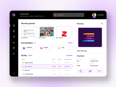 File Manager app design file filemanager filemanaging files manager managing preview ui uidesign uiux ux website
