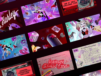 Harley Quinn's 30th - Visual Identity and Creative Direction art direction brand development brand identity branding collectible creative direction dc comics design digital assets e commerce visual identity web design web3