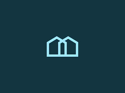 Double house logotype branding design graphic design illustration logo vector