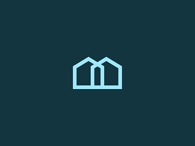 Double house logotype branding design graphic design illustration logo vector