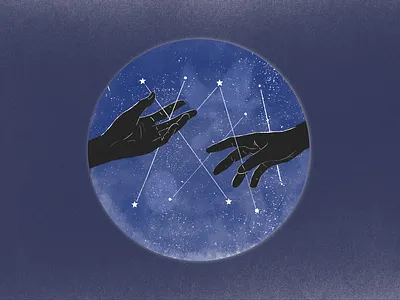 Magician hands magic mystic mystical painting procreate star stars tarot tarot card witch witchy