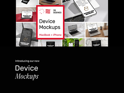 Device Mockups branding bundle design device download identity iphone logo macbook mockup mockups psd template typography