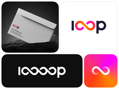 Loop Logo Concept brand gradient logo logotype loop modern