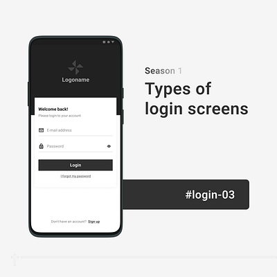 #03 Types of Login Screens design interface login pd product design screen singup ui ui design ux ux design