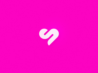 S HEART design heart logo logos love pink s heart s letter s love simple