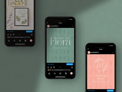 Perpetual Flora Logo Design branding logo wedding