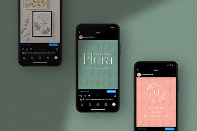 Perpetual Flora Logo Design branding logo wedding