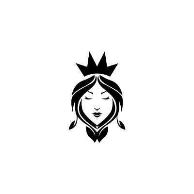 Beauty Queen Logo Design beauty branding cosmetics crown elegance empowerment fashion company graphic design logo logo design luxury makeup power princess queen royalty skin care sophistication strength woman