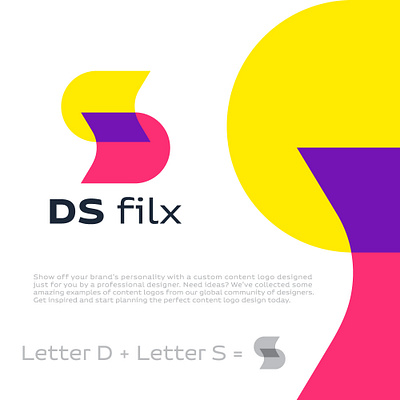 DS Filx logo design a logo branding design graphic design illustration logo logo design logodesign logotype motion graphics ui vector