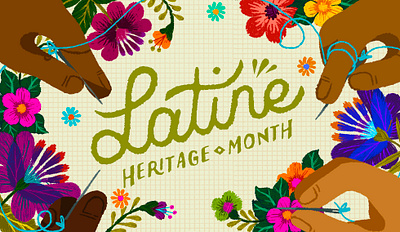 Latine Heritage Month Illustration graphic design illustration