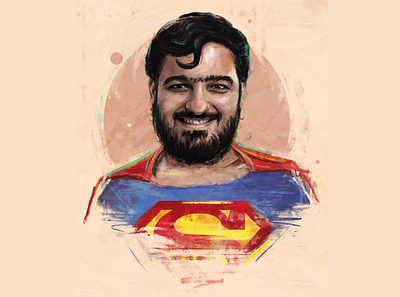 Super Rami artist design digital art graphic design illustration portrait sopir man tablo ui ux