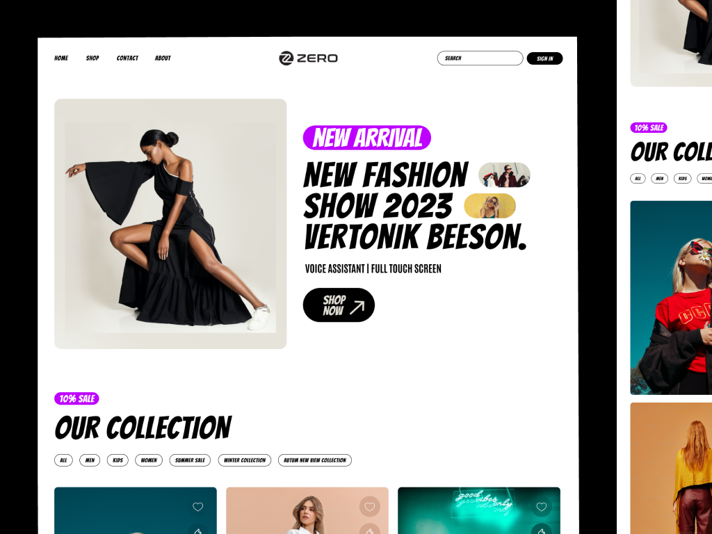 Example of Landing Page 