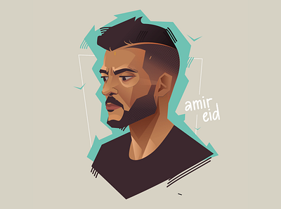 Amir Eid african amir eid cairokee design digital art graphic design illustration pand portrait tablo ui ux vector