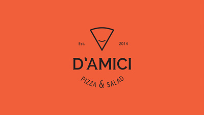 D'AMICI Pizza & Salad Packaging adobe illustrator adobe photoshop branding design graphic design packaging pattern design vector