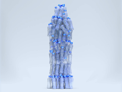 Nami8 Bottle design 3d after effects animation blender bottle modeling motion plastic texture water