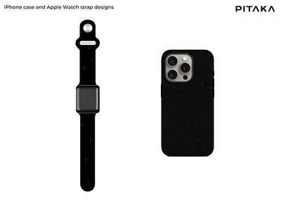 Another iPhone case and Apple Watch strap design for PITAKA apple apple watch branding contest design graphic design illustration iphone phone case pitaka vector