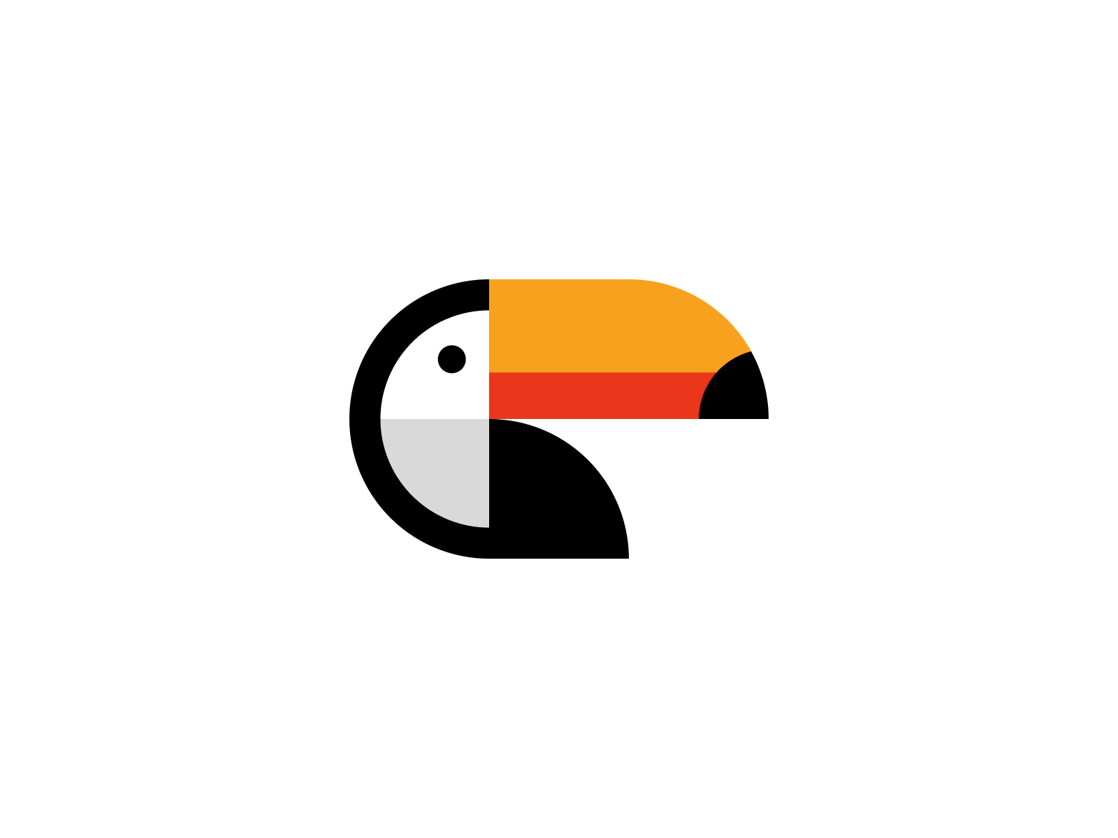 Toucan Bird Logo bird bird design bird logo bird logo design brand design brand identity design branding bright logo logo logo design toucan toucan logo toucan logo design tropical tropical bird tropical bird logo tropical logo