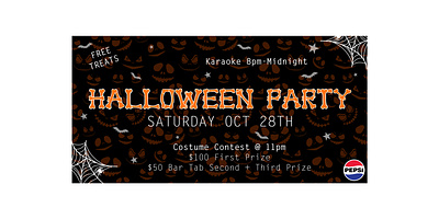 Pepsi - Halloween Party Sign graphic design indesign photoshop