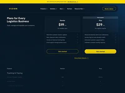 Pricing page ui