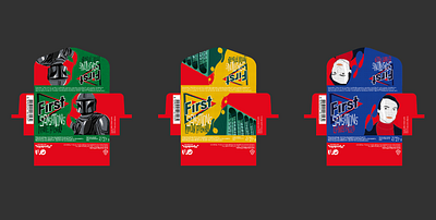 First — Gum Brand Packaging chewing gum concept packaging first gum gum package design illustrated package illustration packaging