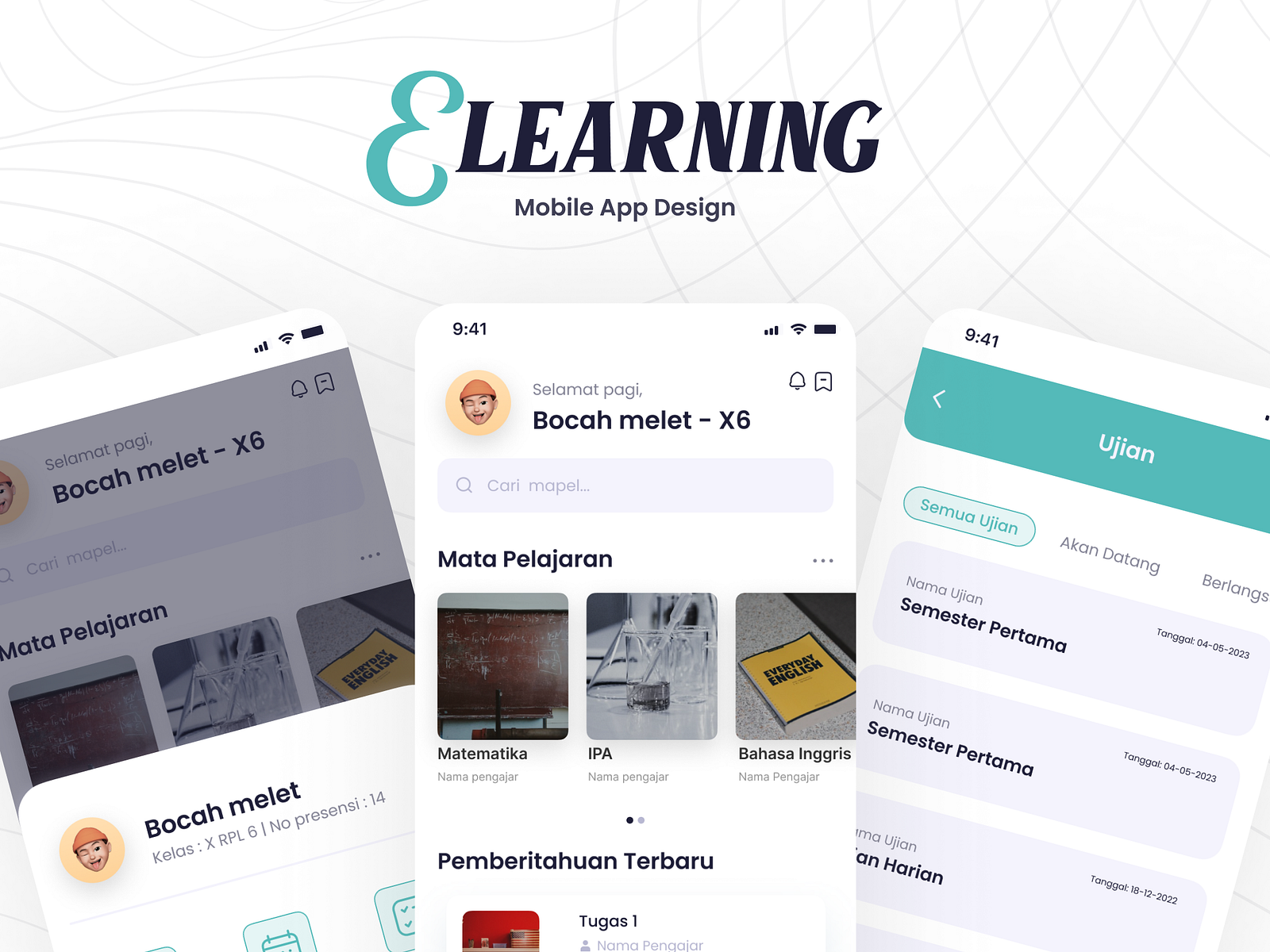 Mobile App Design - E learning by Juang Bagus Arya Mukti on Dribbble