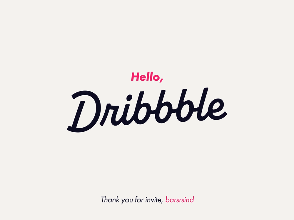 Hello, Dribbble! I am Dexty 2d after effects animation debut dribbble logo animation minimalistic motion graphics rebrand
