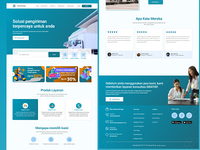 Abu Nawas Group Landing Page app brand branding design designer graphic design landing page ui ux web design