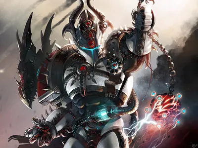 Corrupted art battle comic digital fantasy hand drawn illustration noah original procreate space war warrior