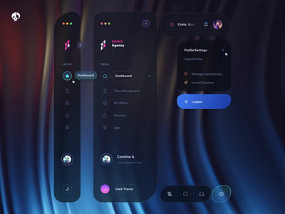 🚩 Dashboard Sidebar Navigation UIx animation clean dashboard design system dropdown interface menu nav navigation sidebar sidebar navigation ui user experience user interface ux wireframe