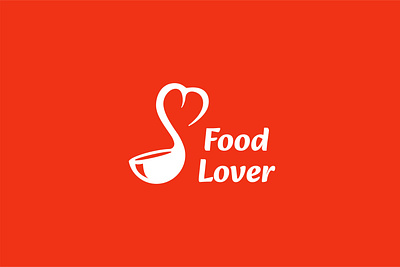 Food Lover Logo Process brand cafe delicious design eat food heart icon kitchen logo love menu passion project restaurant soup spoon taste tasty vector