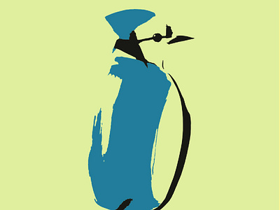 Blue Jay Bird art bird blue blue jay bird brush cover design illustration ink pattern print traditional to vector vector