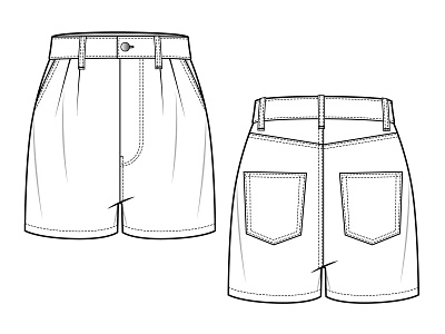 Women jeans shorts pant technical sketch by adobe illustrator denim shorts female shorts girls denim shorts girls jeans shorts jeans short jeans shorts for women jeans shorts mockup jeans shorts sketch ladies denim short ladies jeans shorts shorts shorts template women denim short women jeans short