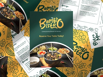 Bamboo Bistro - Asian Restaurant Logo and Branding bistro branding food and beverage logo logo beverage logo bistro logo branding logo clean logo desain logo food logo green logo modern logo restaurant logo startup vektora