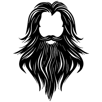 Big Bearded Male bearded big dribble dribble.com icon logo male man mustache