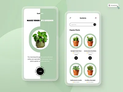 Plant App Design 3d animation art branding digitaldesign ecommerce flatdesign graphic design illustration innovationsync landing page logo mobile motion graphics nft product design shopify typography ui webdesign