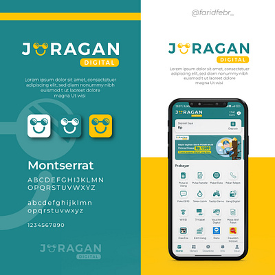 Juragan digital logo design adobe illustrator branding design flat icon illustration illustrator logo minimal ui