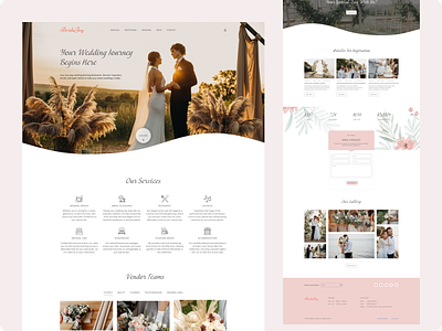 Wedding - Website Concept ui