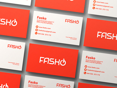 Logo for it brand Fasko branding graphic design it logo logo logo design modern monograms pc logo repaire text logo wordmark logos