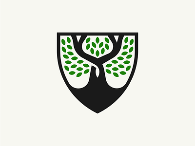 Acacia Tech - Alternate Design acacia acacia tree badge branding clean design green it logo logos minimal modern nature shield tech tree vector